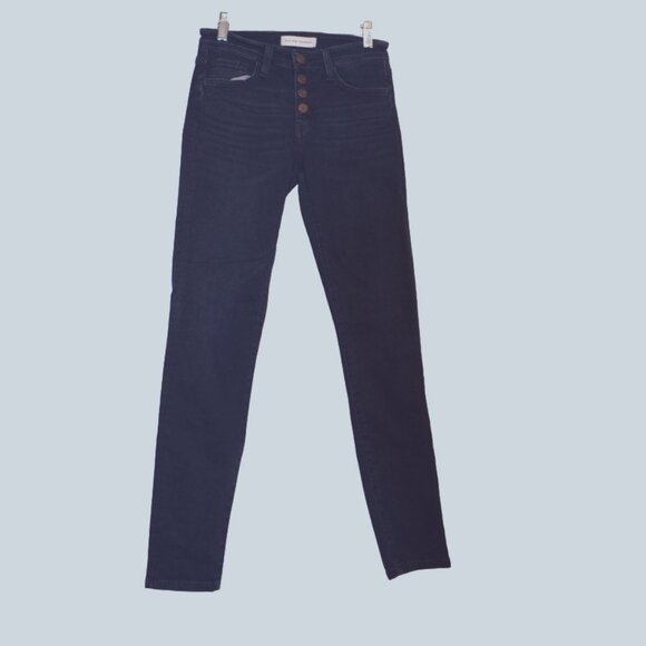 Flying Monkey Jeans Dark Blue Buttons Fastener Stretch Soft fabric Women 25 - Picture 1 of 5